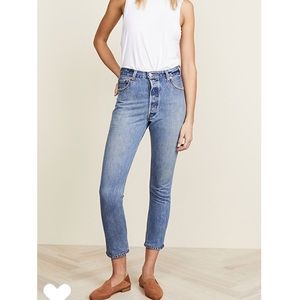 Re/done Levi’s high rise ankle crop 24